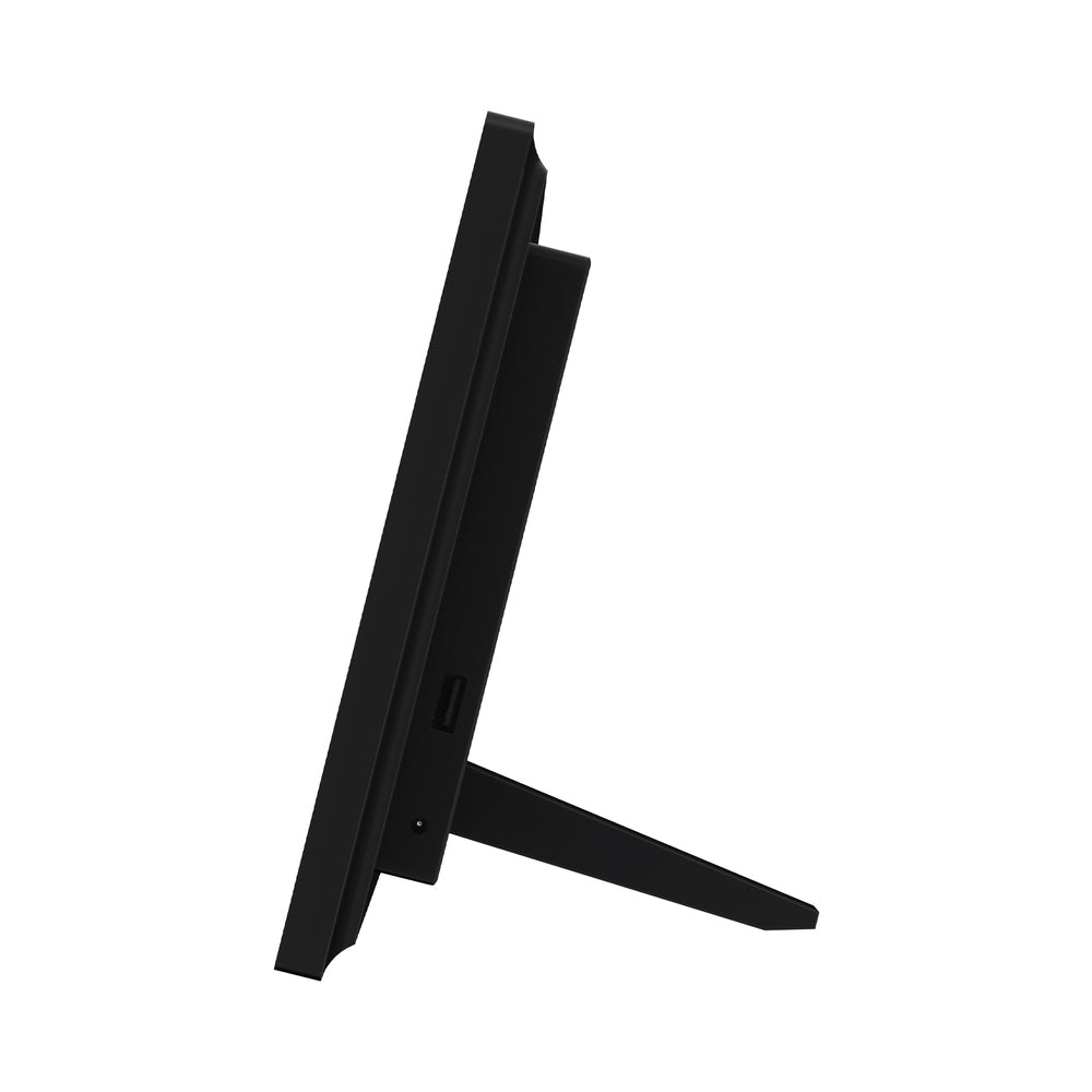 Black stand on a white background
