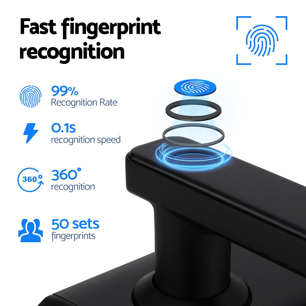 Fingerprint recognition device with fast recognition features on a white background