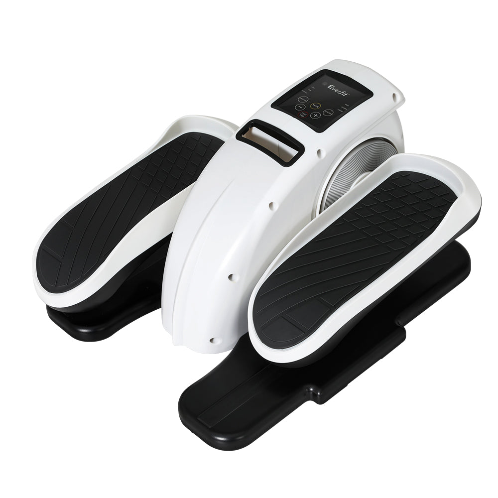 White and black step machine on a white background