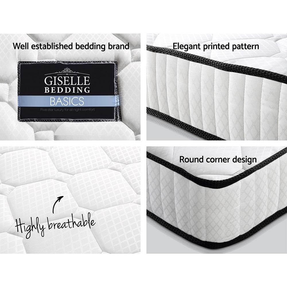 Giselle Bedding Basics mattress with features highlighted on a white background