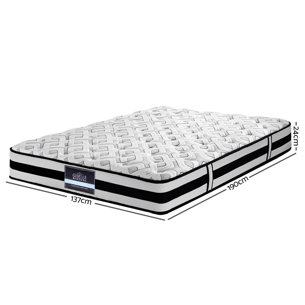 Mattress with dimensions on a white background