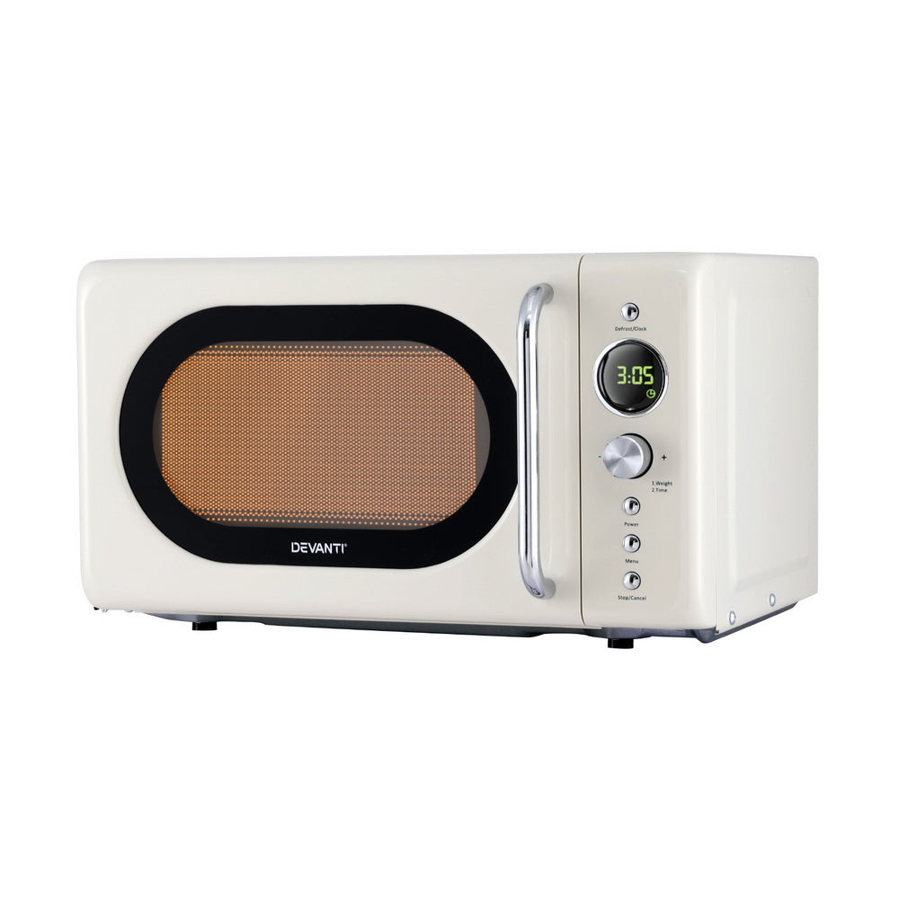 Devanty microwave oven on a white background