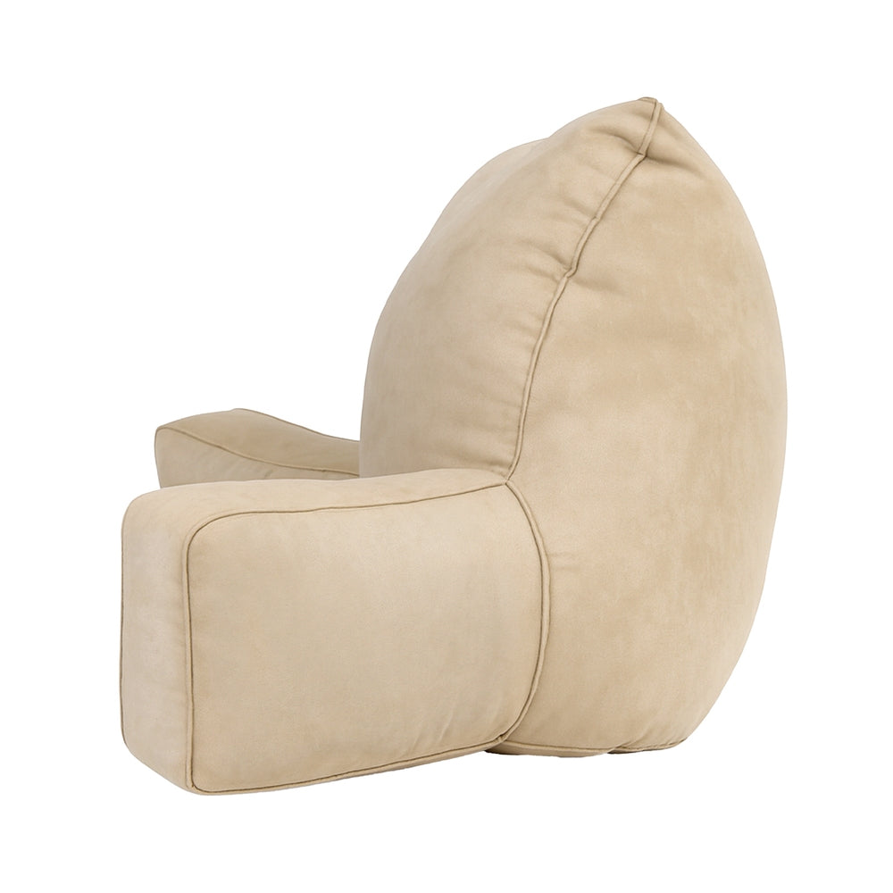Beige armchair on a white background