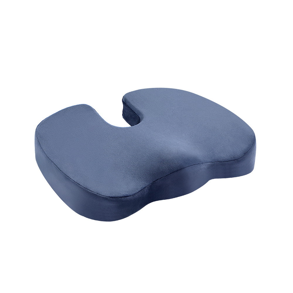 Blue cushion on a white background