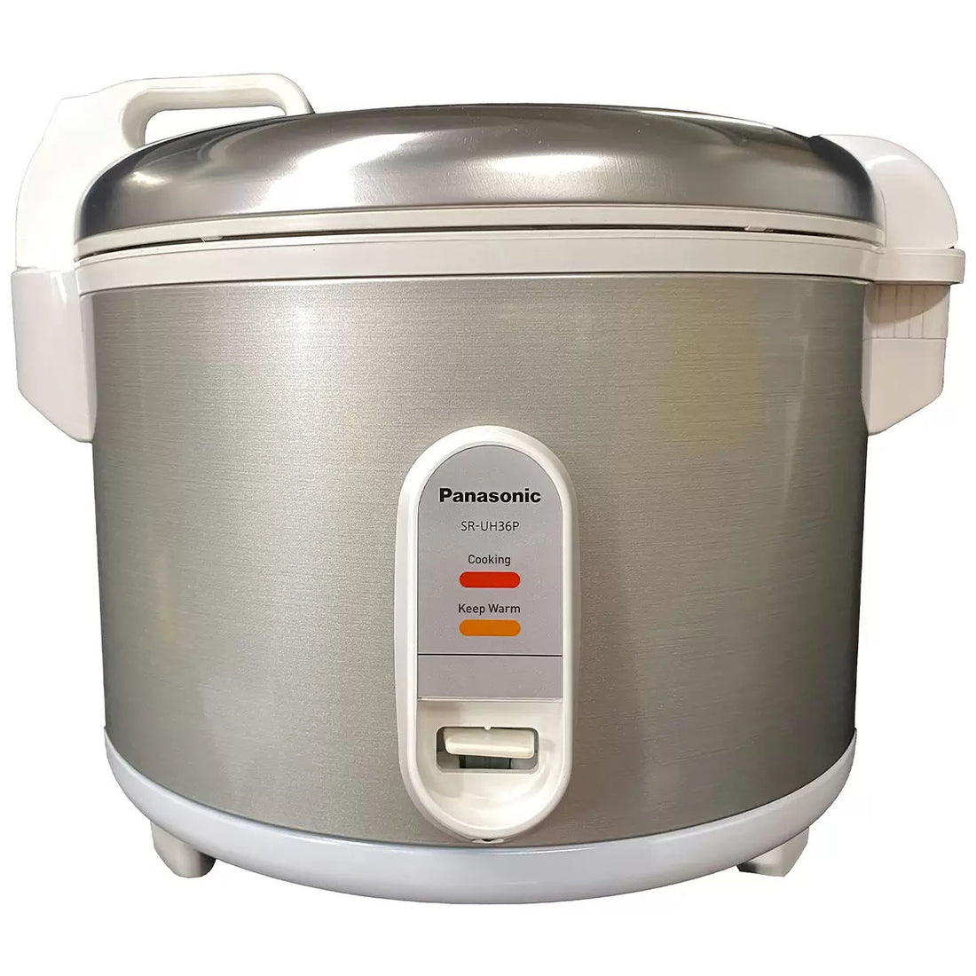Panasonic rice cooker on a white background