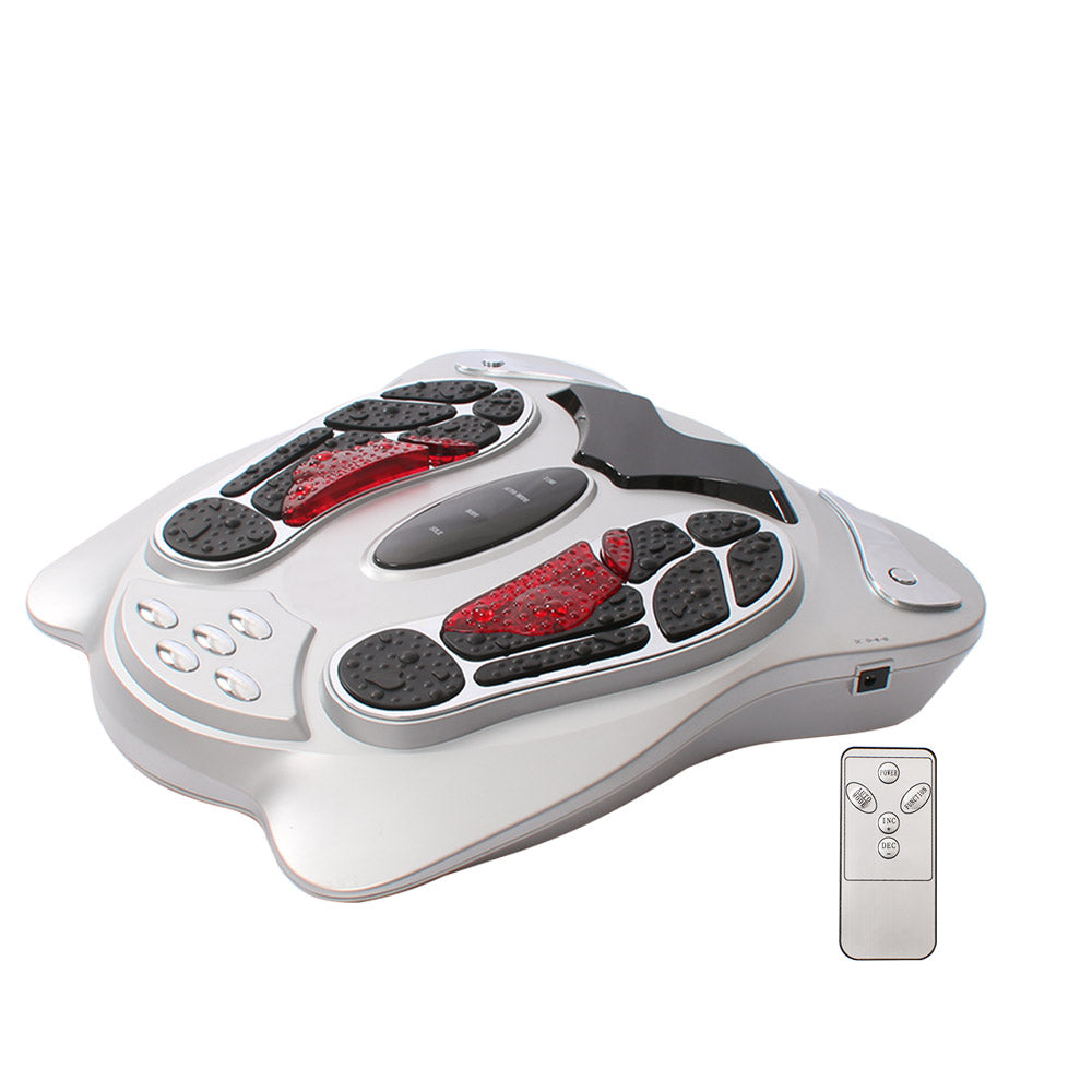 Foot massager with remote control on a white background