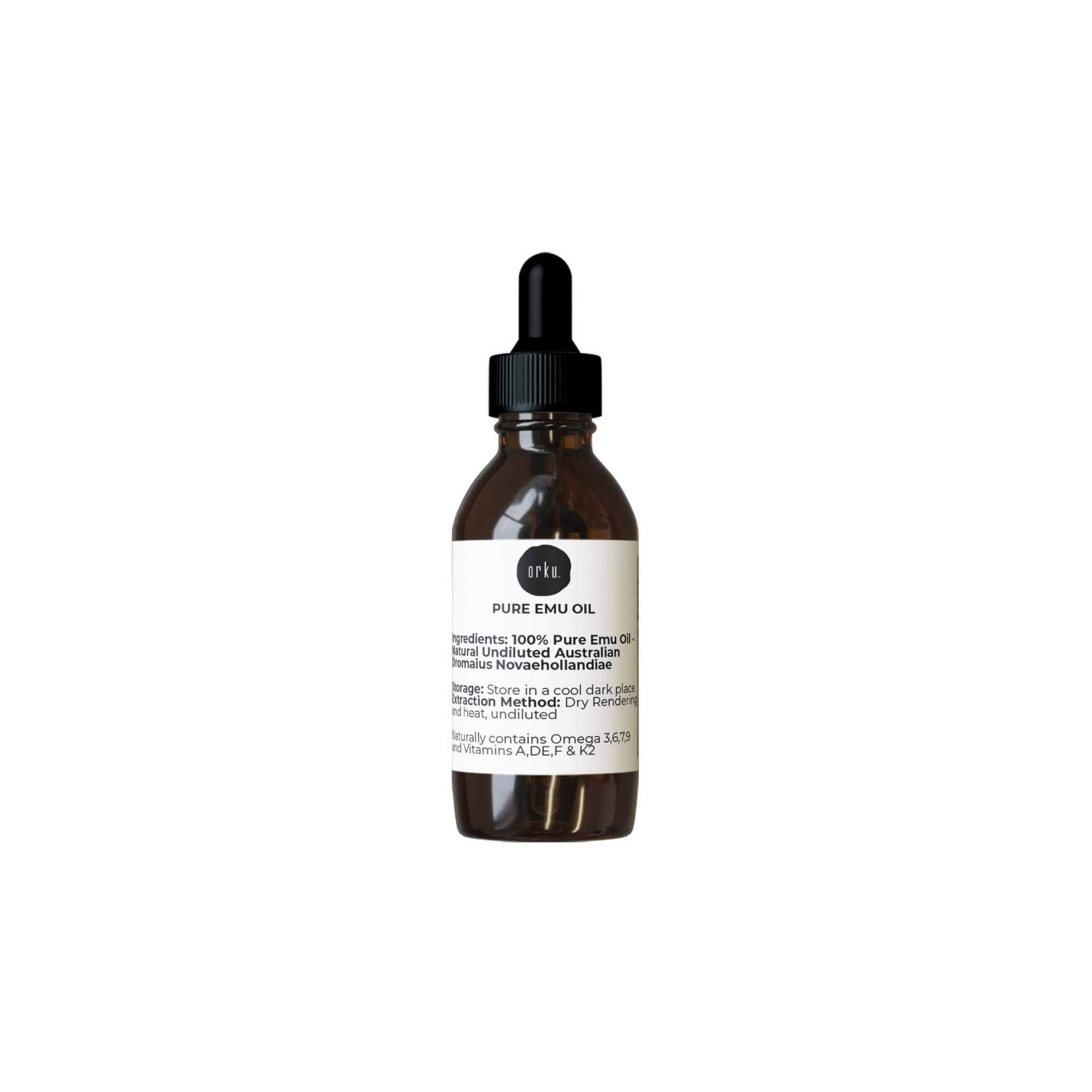 Bottle of pure eucalyptus oil with dropper on a white background