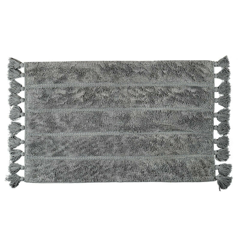 Cotton Fringe Tufted Non-Slip Bathmat