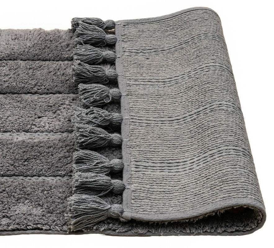 Cotton Fringe Tufted Non-Slip Bathmat