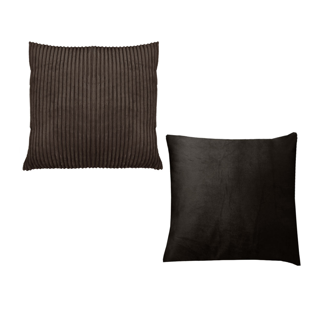 Pair of Calico Cordury Cushions