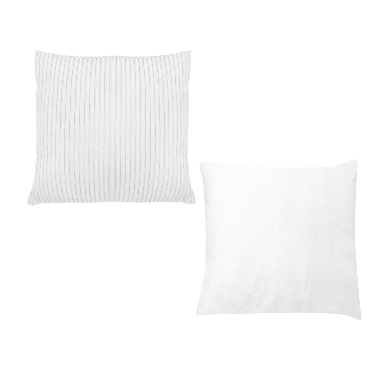 Pair of Calico Cordury Cushions