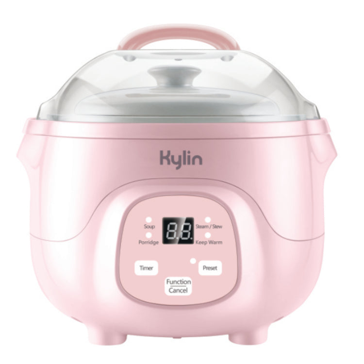 Pink Kylin yogurt maker on a white background