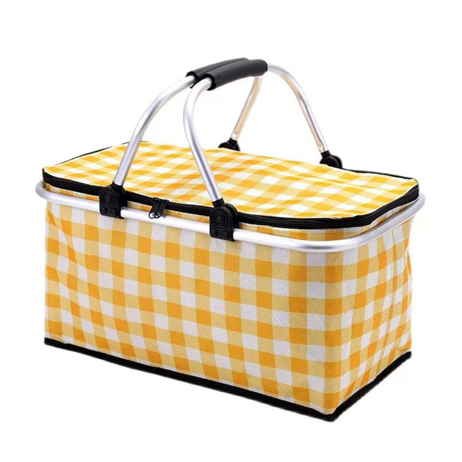 Collapsible Outdoor Camping Portable Insulated Picnic Basket