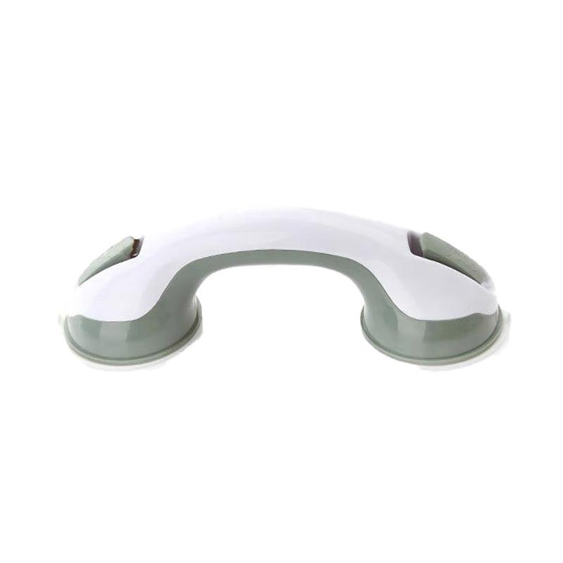 White and gray grab bar on a white background