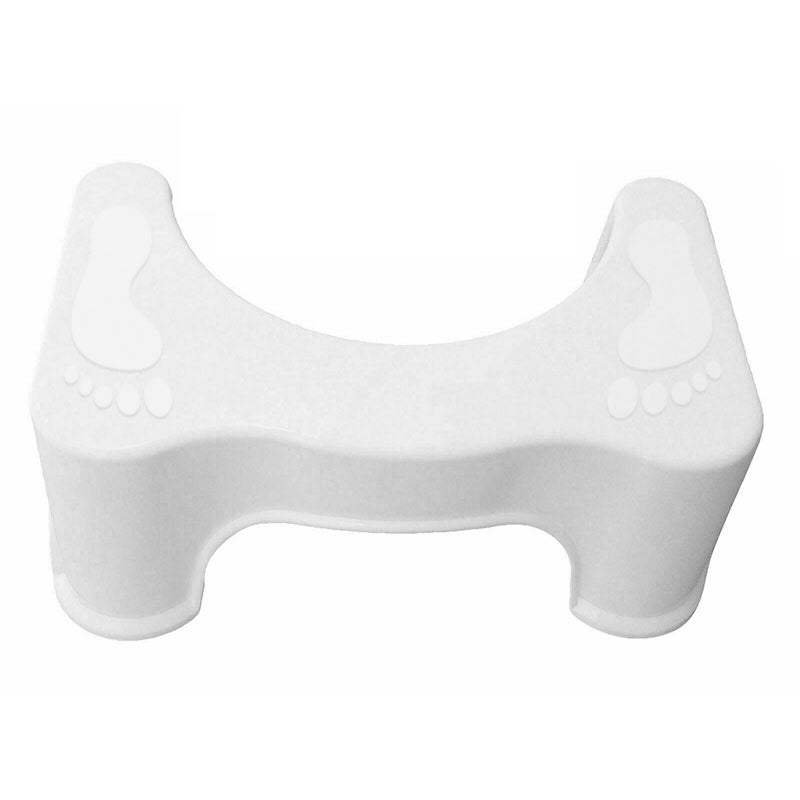White silicone foot rest on a white background