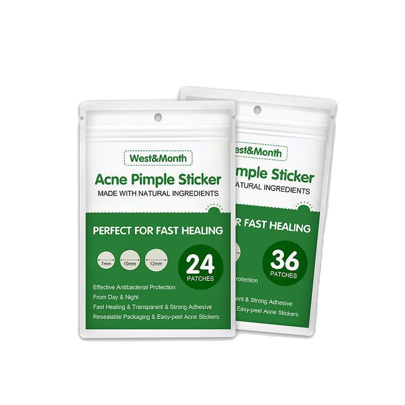 Two packages of West&Month Acne Pimple Stickers on a white background
