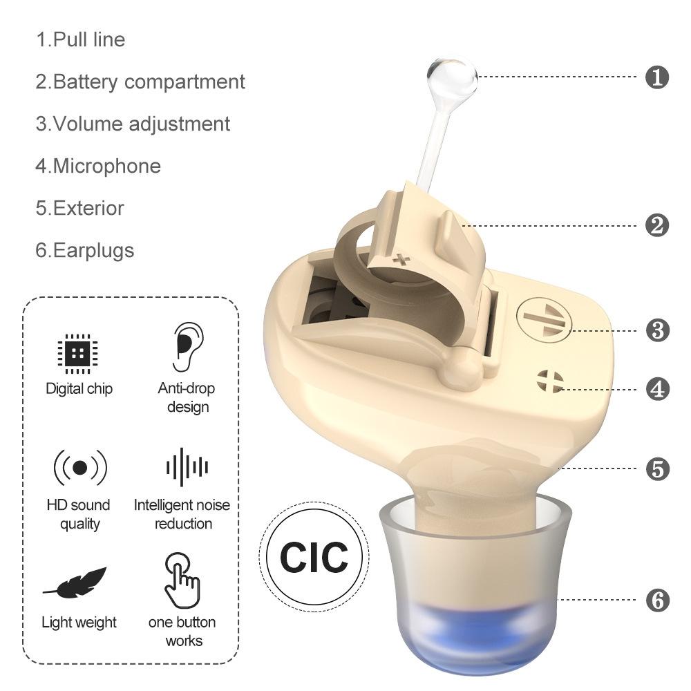 1 Pair In Ear Hearing Aid