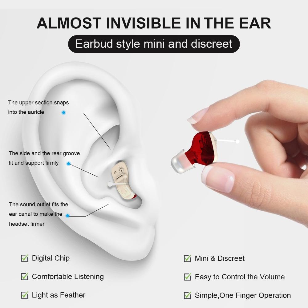 1 Pair In Ear Hearing Aid