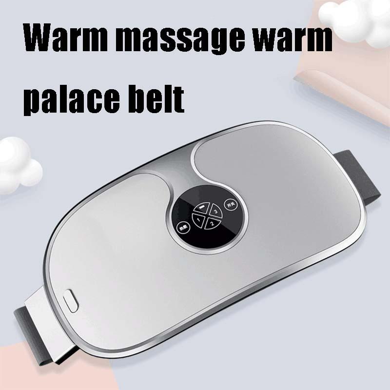 Warm massage palace belt with control panel on a light gray background