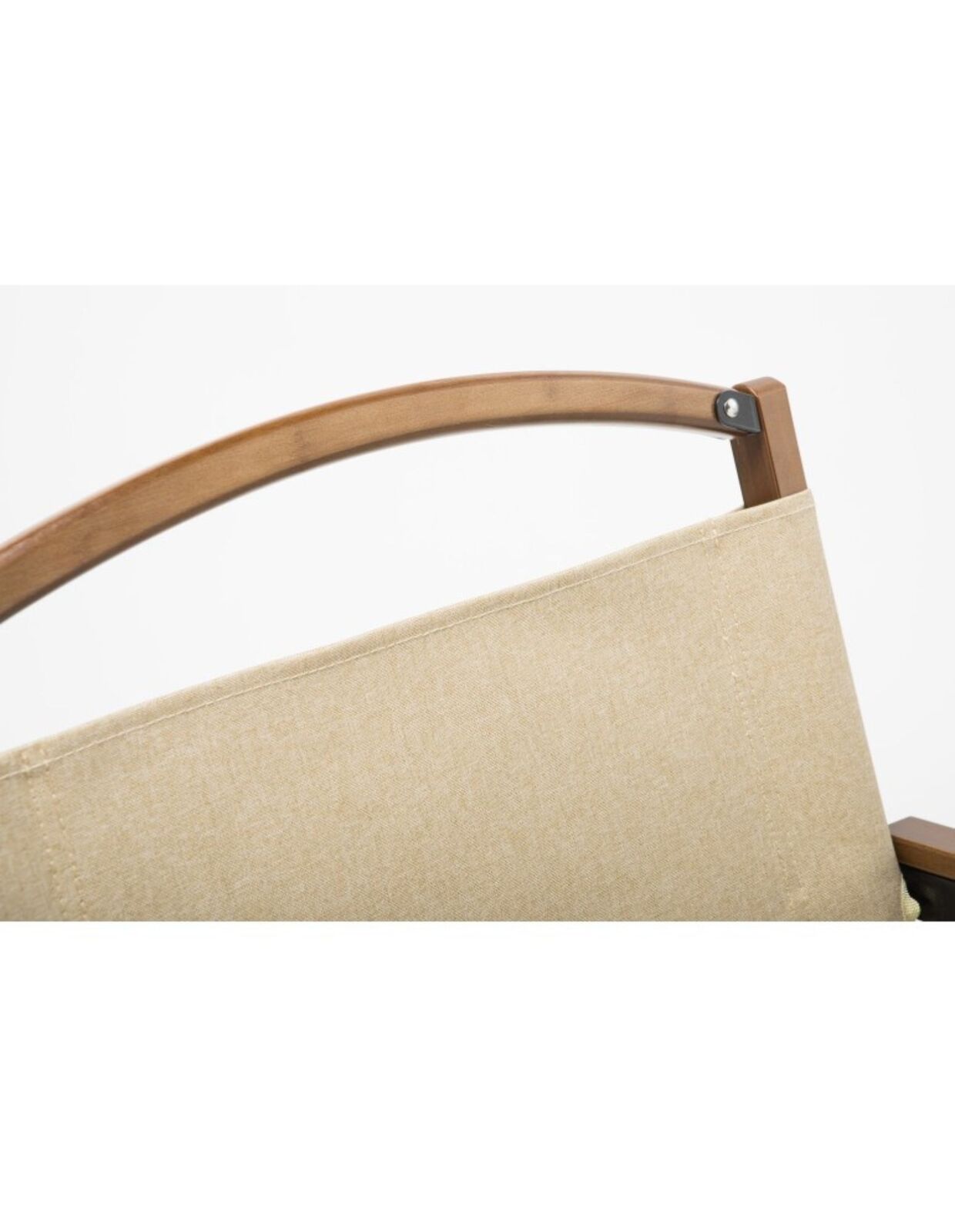 2x Bamboo Canvas Foldable Outdoor Camping Chair