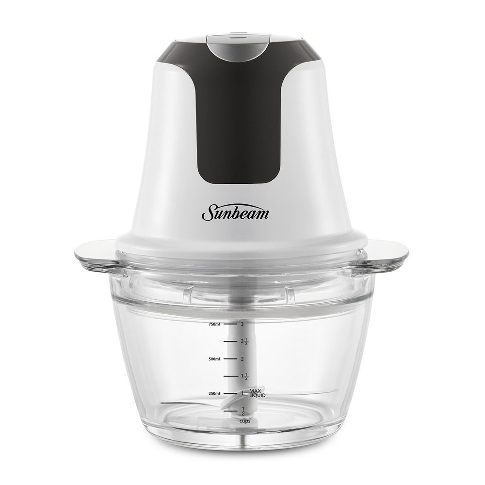 Sunbeam food chopper on a white background