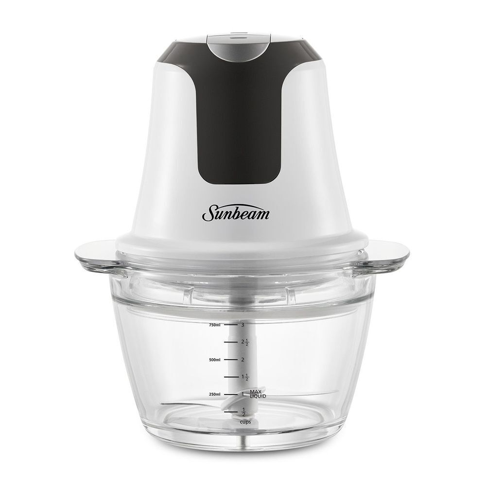 Sunbeam food chopper on a white background