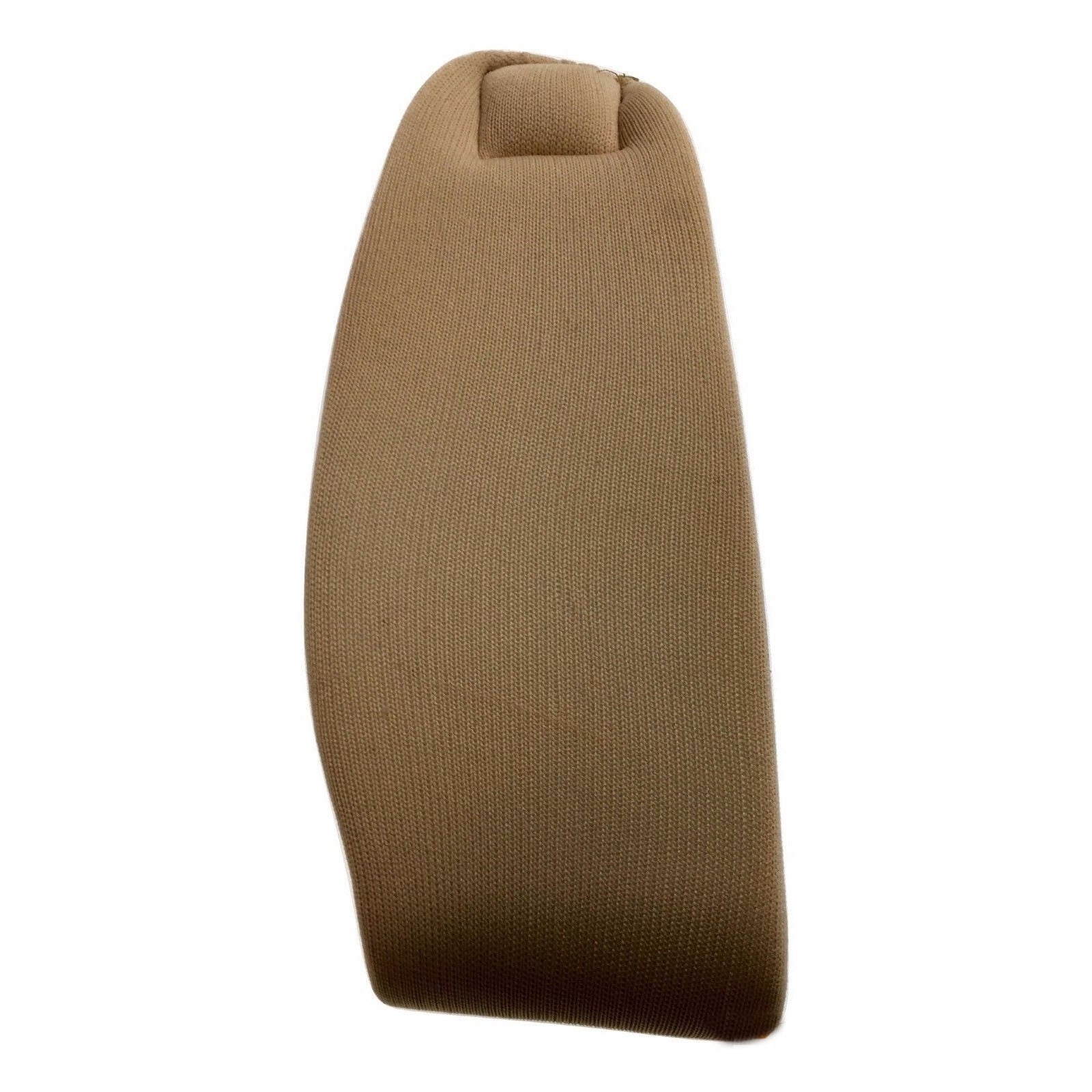 Brown car seat cover on a white background