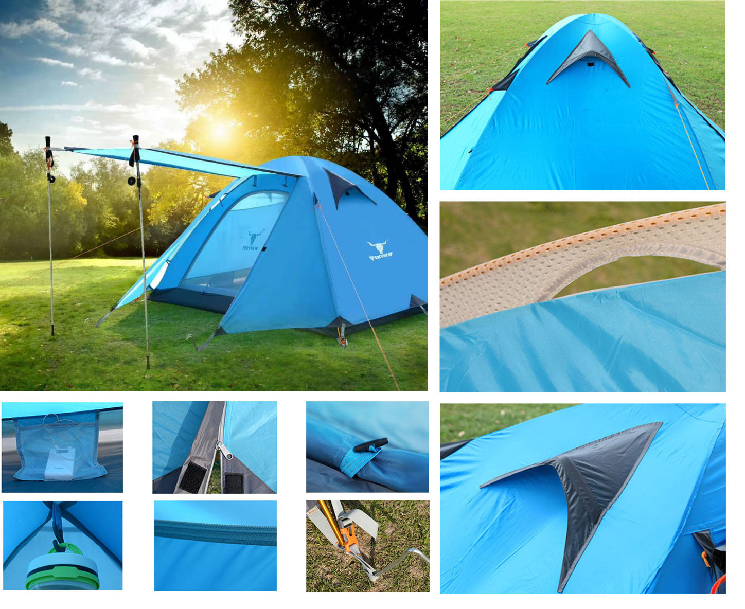2 Person Portable Outdoor Lightweight Tent