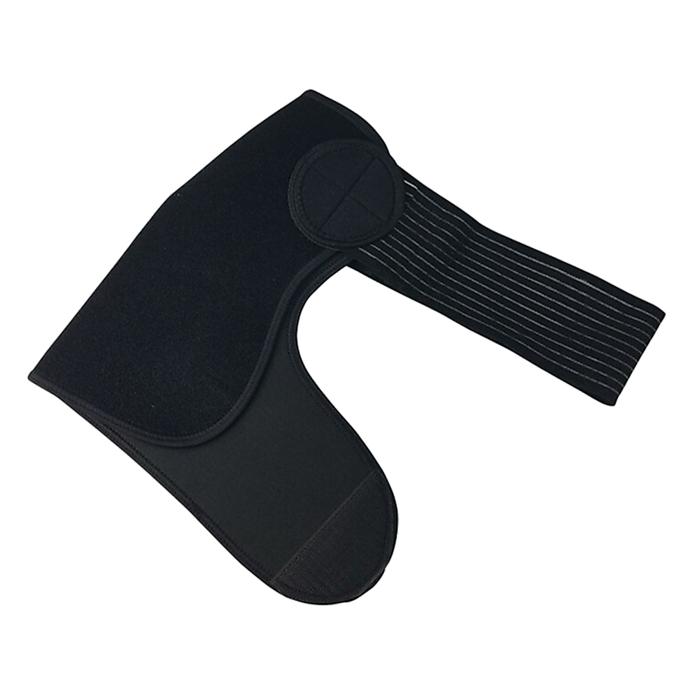Black compression garment on a white background