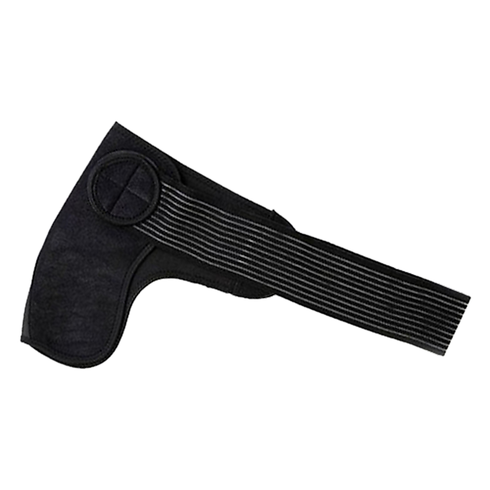 Black ribbed sock with a pattern on a white background