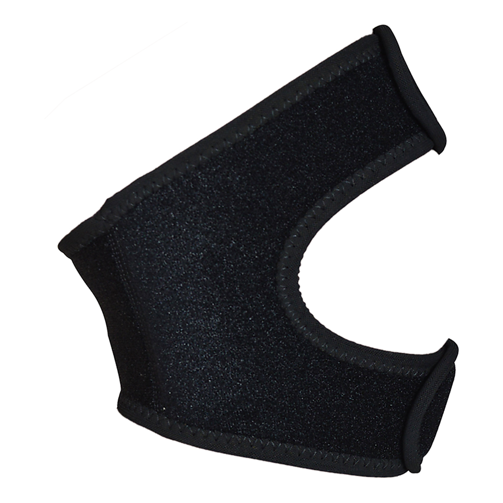 Black elbow pad on a white background
