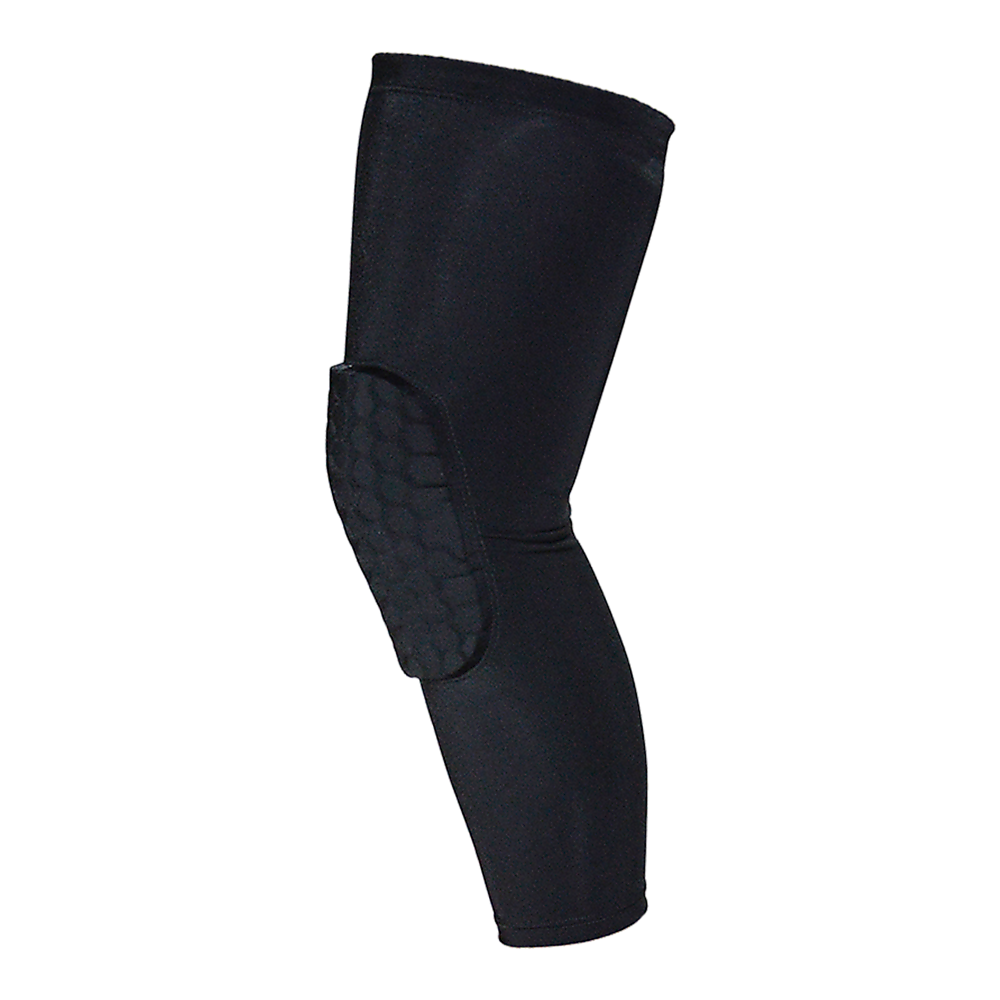 Black knee pad on a white background