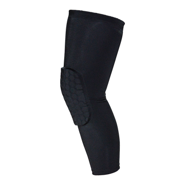 Black knee pad on a white background