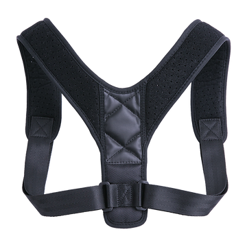 Black posture corrector on a white background