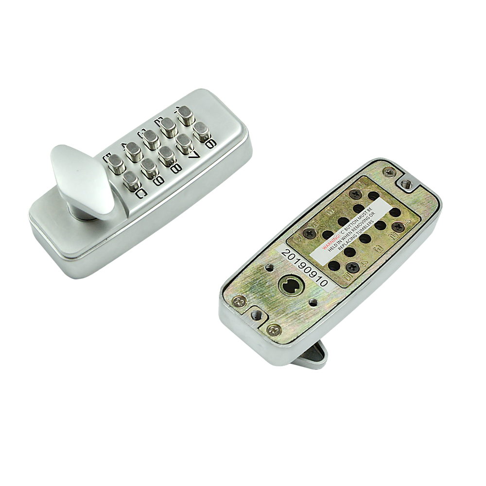 Digital keypad lock on a white background