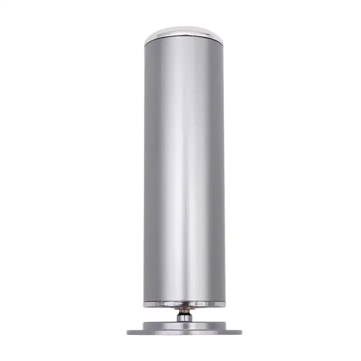 Cylindrical metal object on a white background