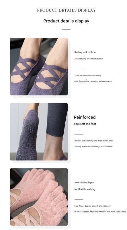 Product details of socks with text on a white background