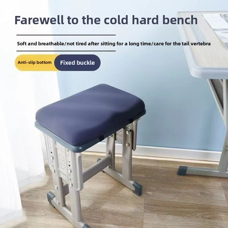 Ergonomic desk chair with adjustable height in a home office setting