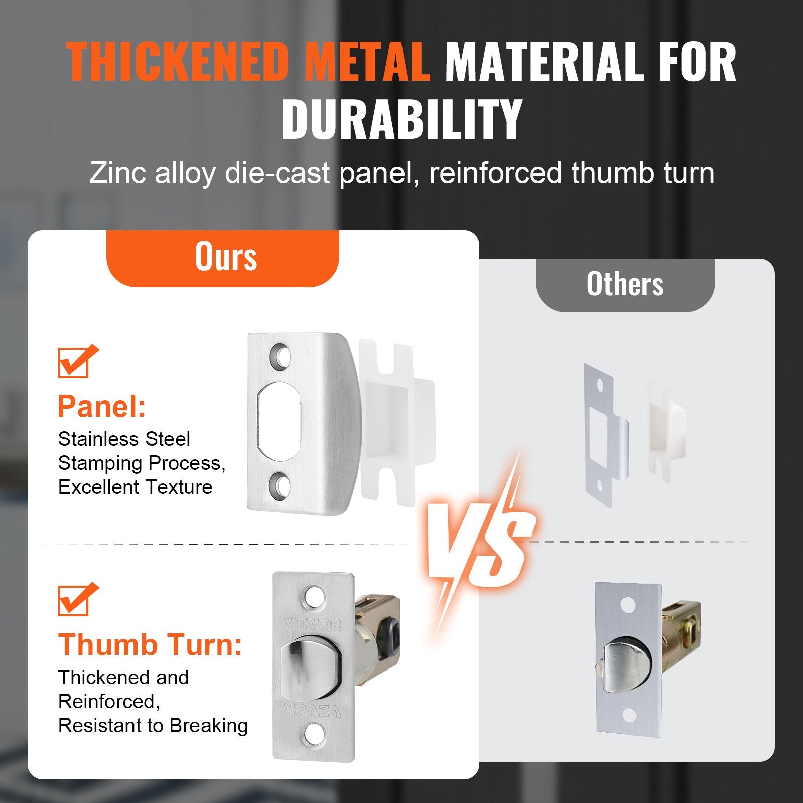 VEVOR Double Door Handle Set