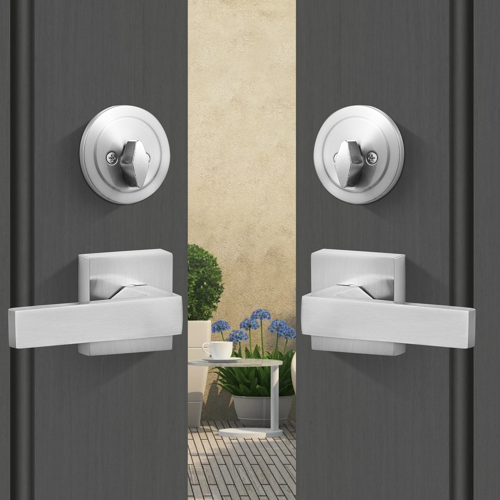VEVOR Double Door Handle Set