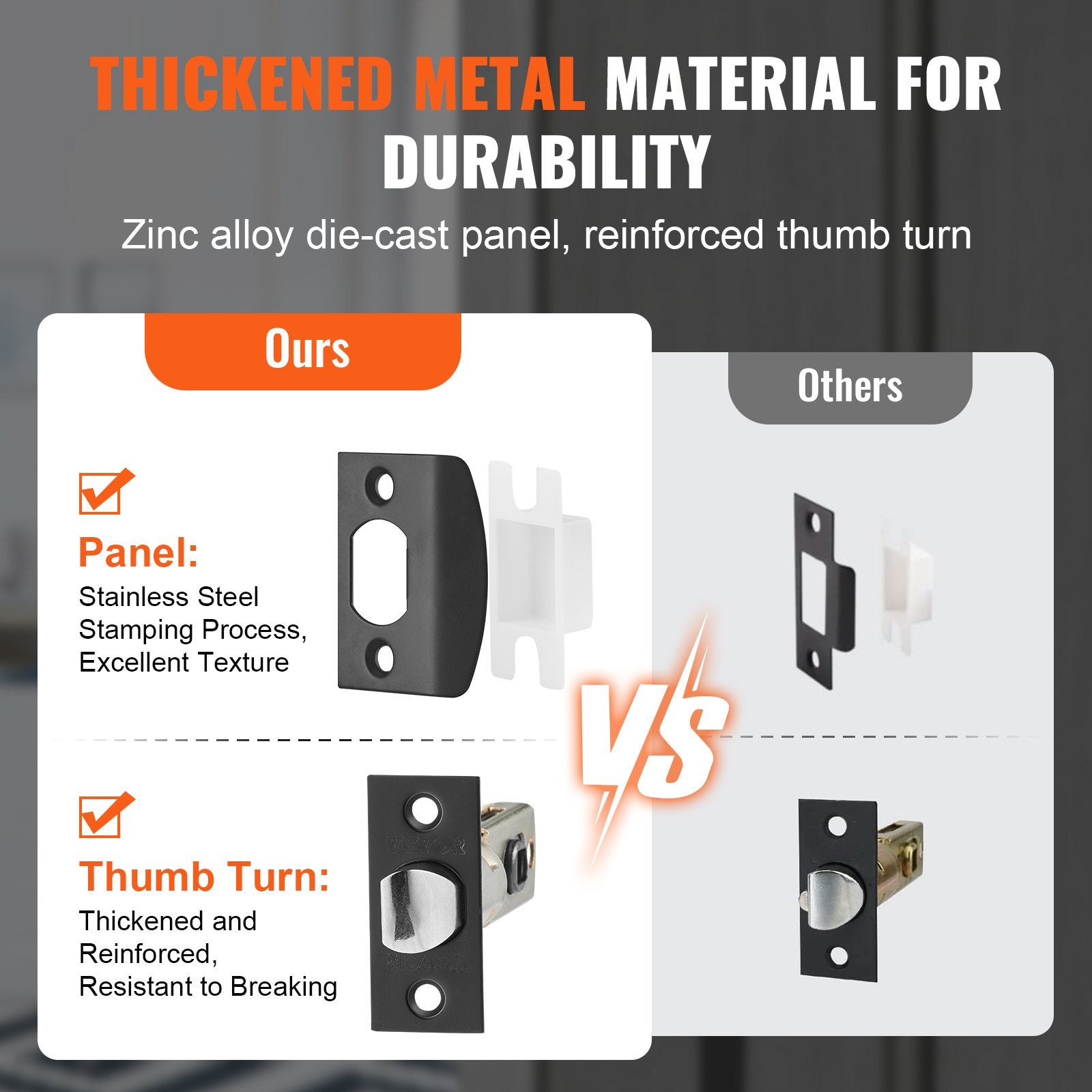 VEVOR Double Door Handle Set