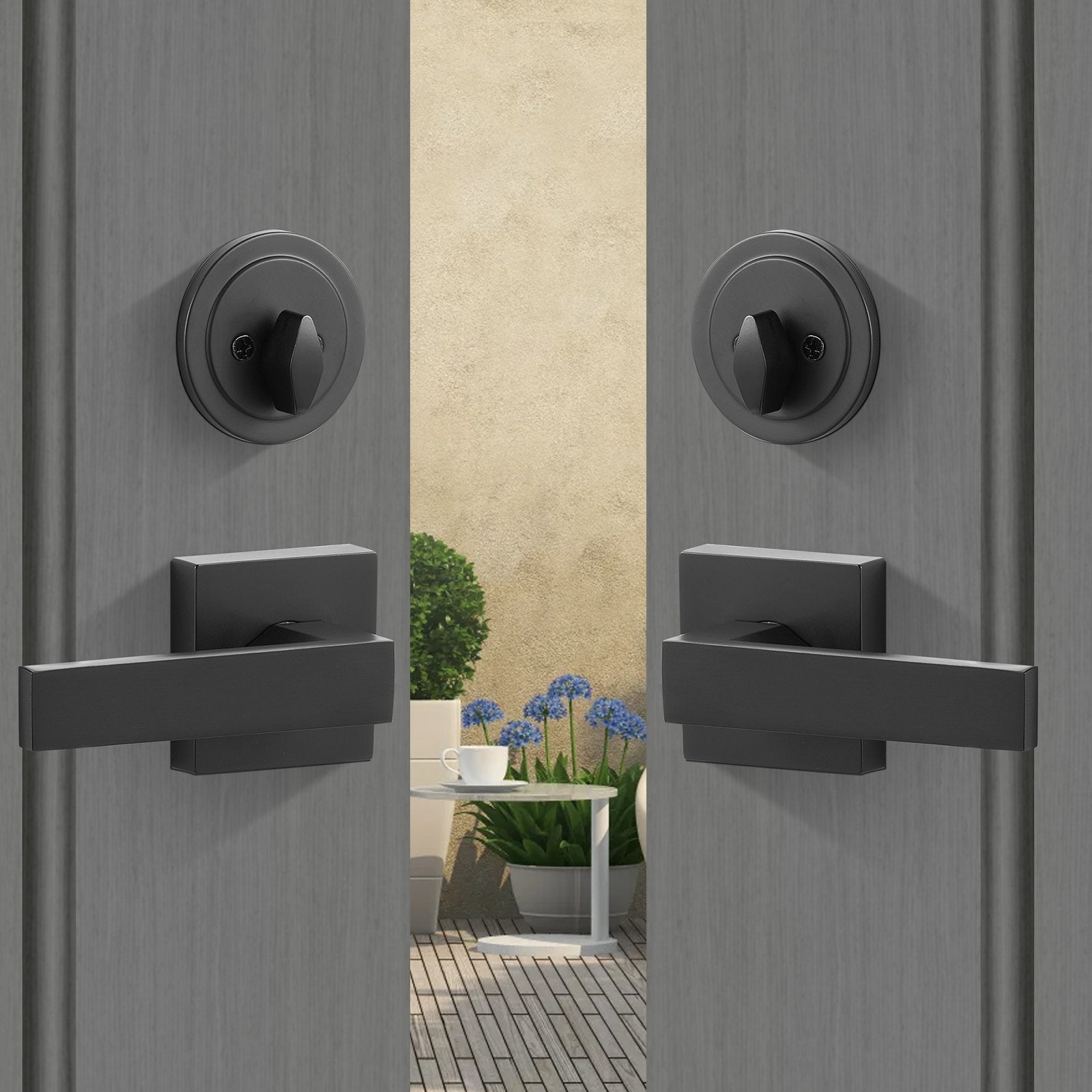 VEVOR Double Door Handle Set