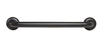 Black grab bar on a white background